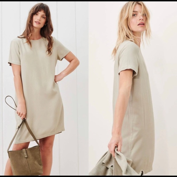 NWT Jenni Kayne Crepe T Shirt Dress - Picture 1 of 9